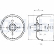 BF293 Brzdový buben DELPHI