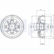 BF359 Brzdový buben DELPHI