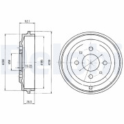 BF389 Brzdový buben DELPHI