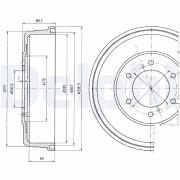 BF461 Brzdový buben DELPHI