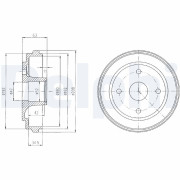 BF474 Brzdový buben DELPHI
