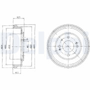 BF482 Brzdový buben DELPHI