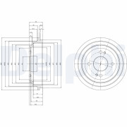 BF516 Brzdový buben DELPHI