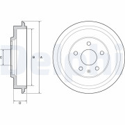 BF561 Brzdový buben DELPHI