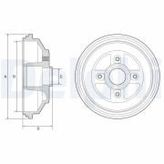 BF571 Brzdový buben DELPHI