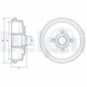 BF607 Brzdový buben DELPHI