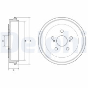 BF615 Brzdový buben DELPHI