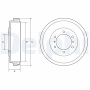 BF631 Brzdový buben DELPHI