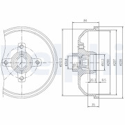 BFR111 Brzdový buben DELPHI