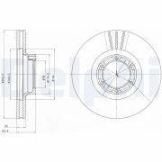 BG2284 Brzdový kotouč DELPHI
