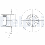 BG2316 Brzdový kotouč DELPHI