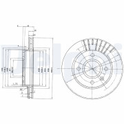 BG2440C Brzdový kotouč DELPHI