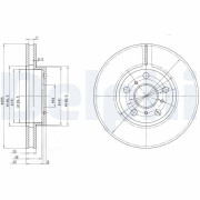 BG2450 Brzdový kotouč DELPHI
