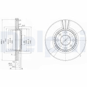 BG2625C Brzdový kotouč DELPHI