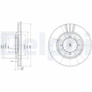 BG2628 Brzdový kotouč DELPHI