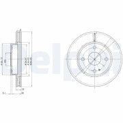 BG2629 Brzdový kotouč DELPHI