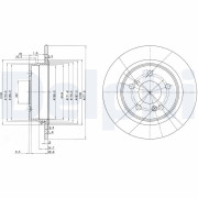 BG2676 Brzdový kotouč DELPHI