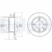 BG2691 Brzdový kotouč DELPHI