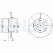 BG2695 Brzdový kotouč DELPHI