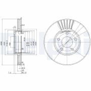 BG2745 Brzdový kotouč DELPHI