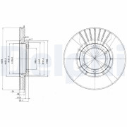 BG2751 Brzdový kotouč DELPHI