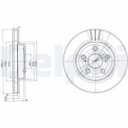 BG2880 Brzdový kotouč DELPHI