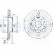 BG3078 Brzdový kotouč DELPHI