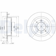 BG3126 Brzdový kotouč DELPHI