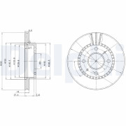 BG3206 Brzdový kotouč DELPHI
