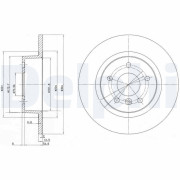 BG3227C Brzdový kotouč DELPHI