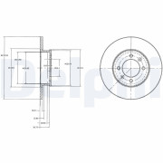 BG3261 Brzdový kotouč DELPHI