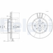 BG3414 Brzdový kotouč DELPHI