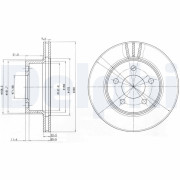 BG3532 Brzdový kotouč DELPHI