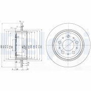 BG3543 Brzdový kotouč DELPHI