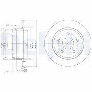 BG3660 Brzdový kotouč DELPHI