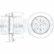 BG3684 Brzdový kotouč DELPHI