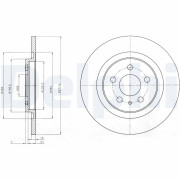 BG3741 Brzdový kotouč DELPHI