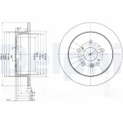 BG3779 Brzdový kotouč DELPHI