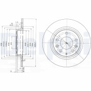 BG3875C Brzdový kotouč DELPHI