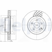 BG3877 Brzdový kotouč DELPHI