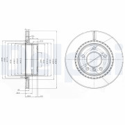 BG3901 Brzdový kotouč DELPHI