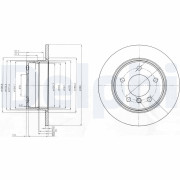 BG3940 Brzdový kotouč DELPHI