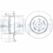 BG3979 Brzdový kotouč DELPHI