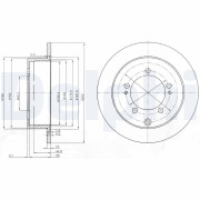 BG4037 Brzdový kotouč DELPHI