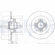 BG4044 Brzdový kotouč DELPHI