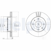 BG4047 Brzdový kotouč DELPHI