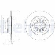 BG4088 Brzdový kotouč DELPHI