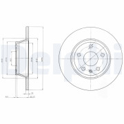 BG4089 Brzdový kotouč DELPHI