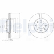BG4096C Brzdový kotouč DELPHI