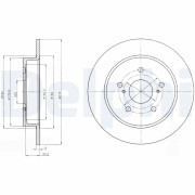 BG4222 Brzdový kotouč DELPHI